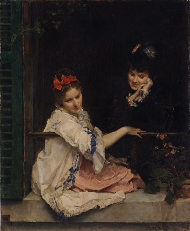 Raimundo de Madrazo y  Garreta Women at a Window (nn02)